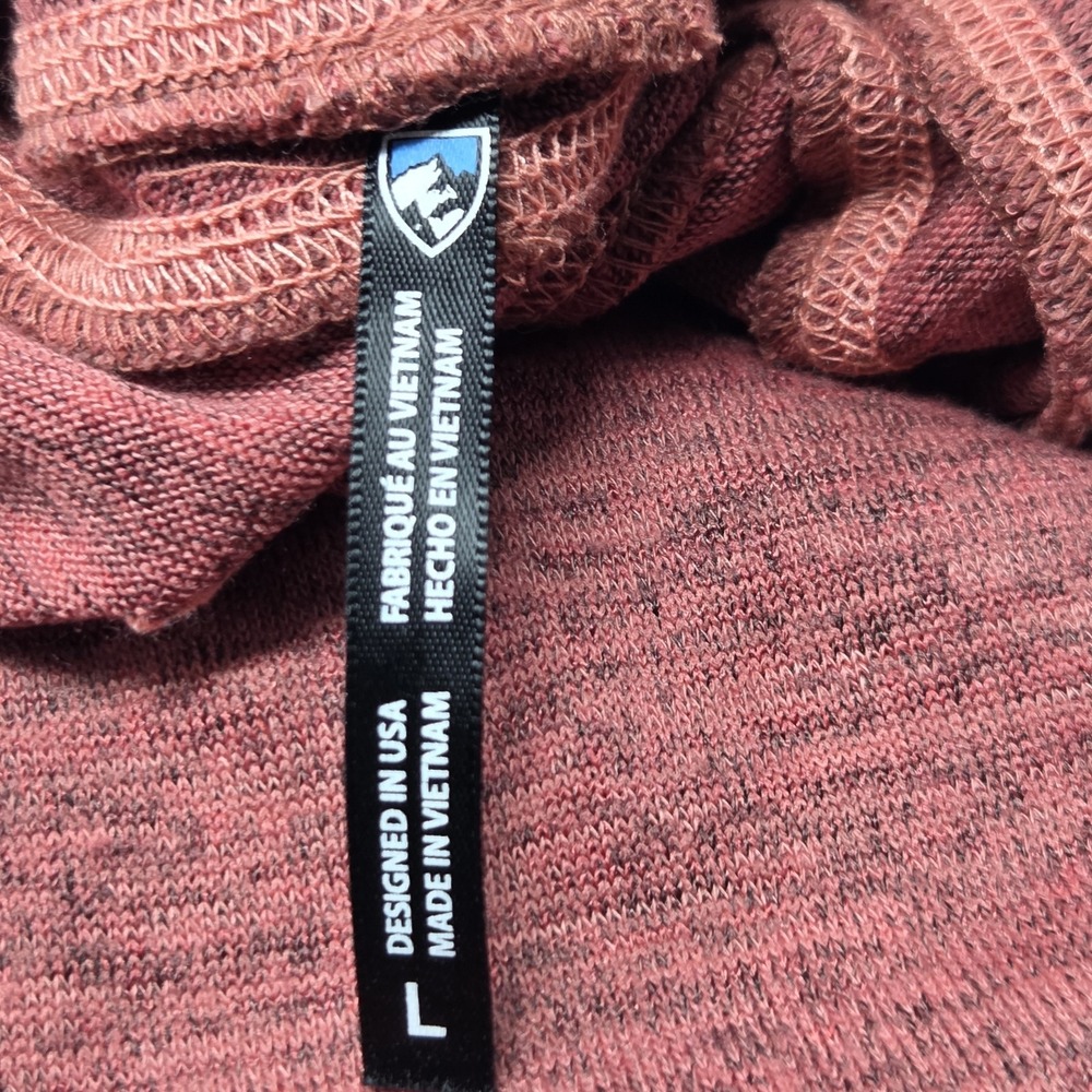 Kuhl Léa Pullover Sweater Women's Size Large‎ Salmon Coral Cowl Neck NWOT - Picture 5 of 8